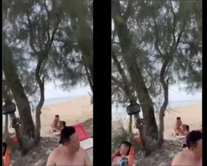 Ra biển nhậu với hội bạn em nứng quá cho bạn doggy tại bờ biển | VIET69